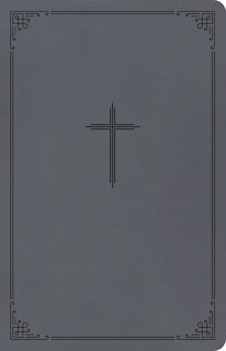 Front cover_CSB Thinline Bible, Value Edition, Charcoal LeatherTouch