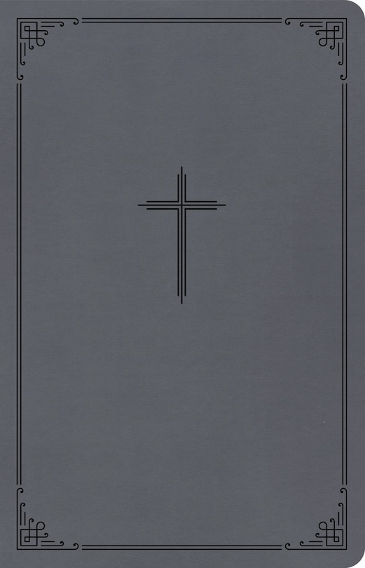 Front cover_CSB Thinline Bible, Value Edition, Charcoal LeatherTouch