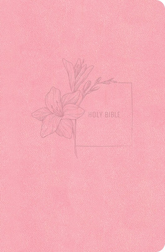 Front cover_CSB Compact Bible, Value Edition, Soft Pink LeatherTouch