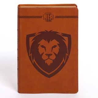Front cover_CSB One Big Story Bible, Brown LeatherTouch