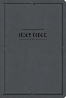 Front cover_KJV Large Print Thinline Bible, Value Edition, Charcoal LeatherTouch