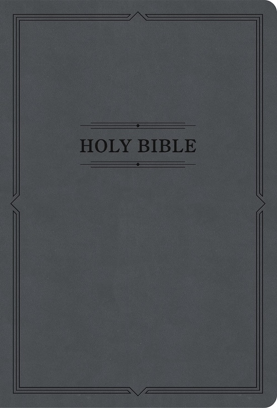 Front cover_KJV Large Print Thinline Bible, Value Edition, Charcoal LeatherTouch