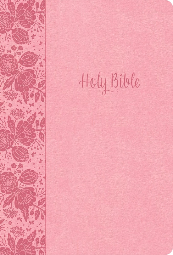 Front cover_KJV Large Print Thinline Bible, Value Edition, Soft Pink LeatherTouch