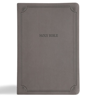 Front cover_NASB Large Print Thinline Bible, Value Edition, Charcoal LeatherTouch