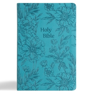 Front cover_NASB Large Print Thinline Bible, Value Edition, Teal LeatherTouch