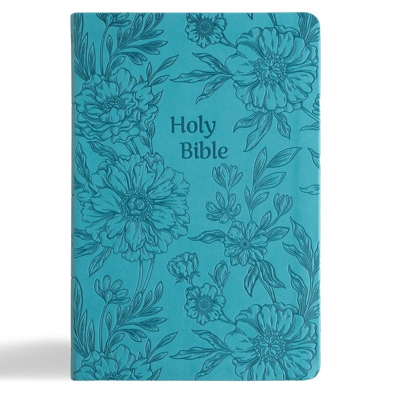Front cover_NASB Large Print Thinline Bible, Value Edition, Teal LeatherTouch