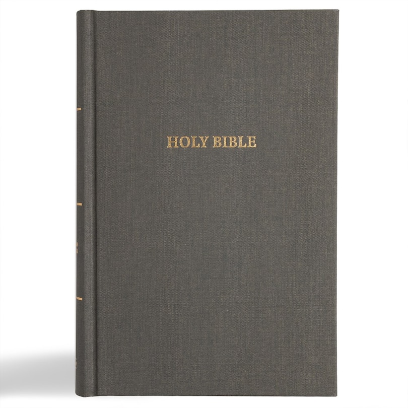 Front cover_CSB Grace Bible, Charcoal Cloth Over Board (Dyslexia Friendly)
