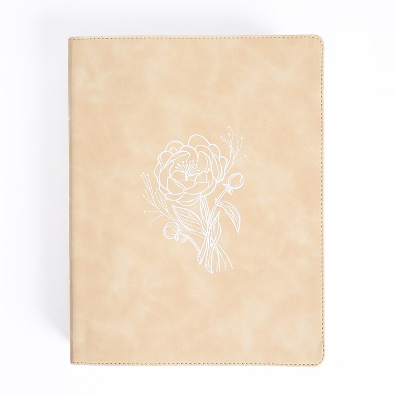 Front cover_CSB Illustrator’s Notetaking Bible, Large Print Edition, Cream LeatherTouch