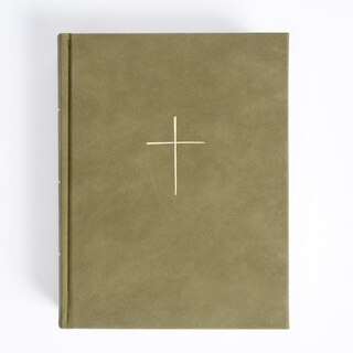 Front cover_CSB Illustrator’s Notetaking Bible, Large Print Edition, Sage SuedeSoft LeatherTouch Over Board