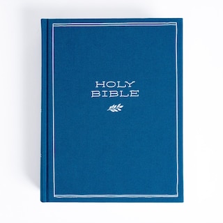 Front cover_CSB Illustrator’s Notetaking Bible, Large Print Edition, Deep Caribbean Blue Cloth Over Board