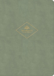 Front cover_CSB Women's Study Bible, Sage SuedeSoft LeatherTouch