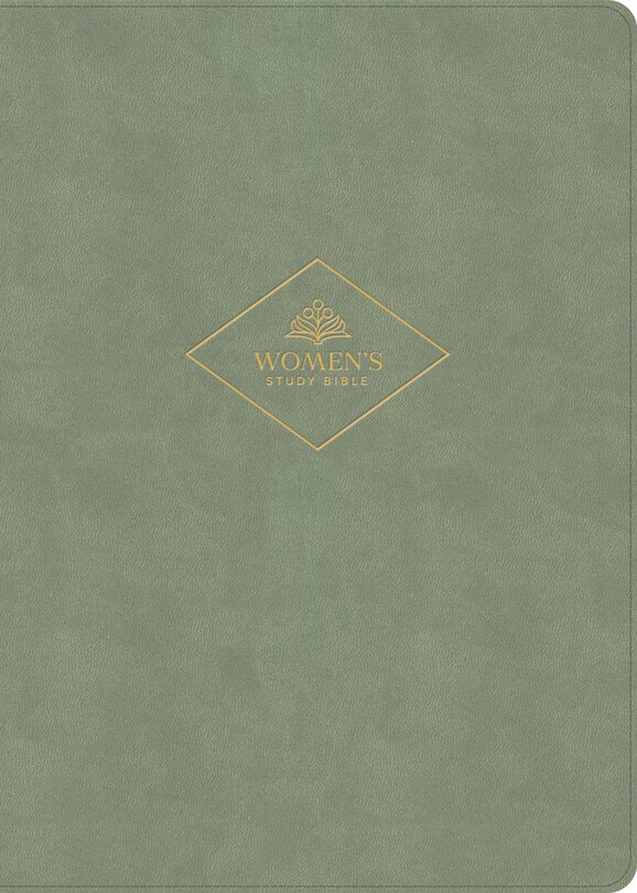 Front cover_CSB Women's Study Bible, Sage SuedeSoft LeatherTouch