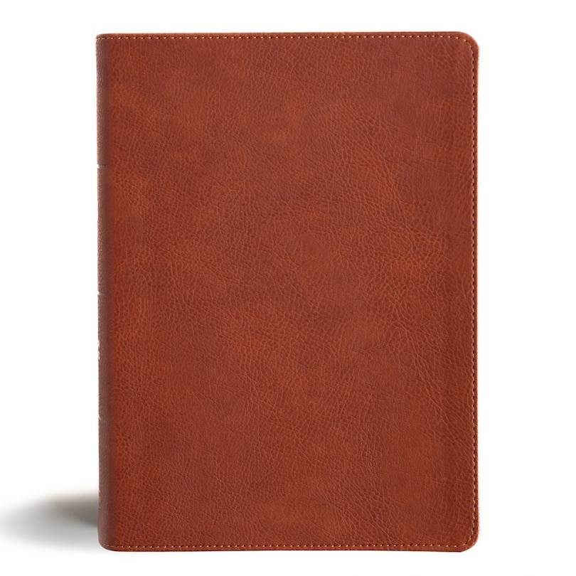 Front cover_CSB Study Bible, Personal Size, Digital Study Edition, Burnt Sienna LeatherTouch