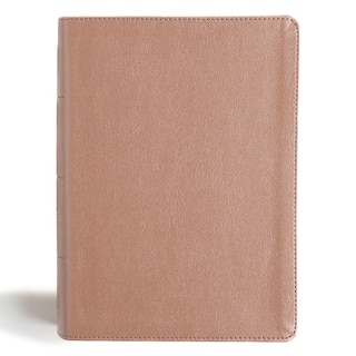 Couverture_CSB Study Bible, Personal Size, Digital Study Edition, Rose Gold LeatherTouch