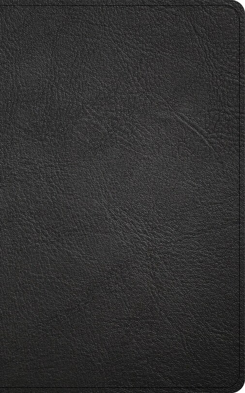 Couverture_CSB Single-Column Personal Size Reference Bible, Holman Handcrafted Collection, Black Premium Goatskin