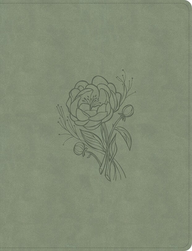 Front cover_KJV Notetaking Bible, Large Print Edition, Sage SuedeSoft LeatherTouch