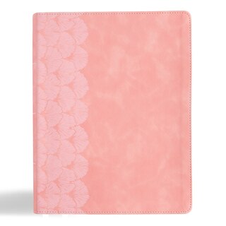 Front cover_KJV Notetaking Bible, Large Print Edition, Soft Pink LeatherTouch