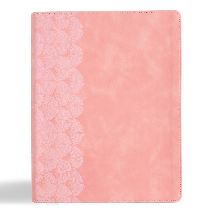 Front cover_KJV Notetaking Bible, Large Print Edition, Soft Pink LeatherTouch