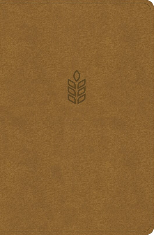 Front cover_CSB Personal Size Giant Print Bible, Camel SuedeSoft LeatherTouch, Indexed