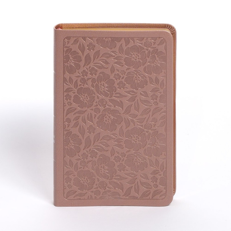 Front cover_NASB Personal Size Bible, Rose Gold LeatherTouch