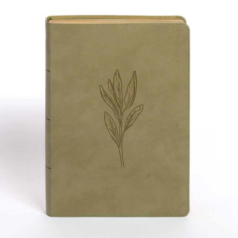 Front cover_NASB Super Giant Print Reference Bible, Sage SuedeSoft LeatherTouch