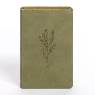 Front cover_CSB Personal Size Bible, Sage SuedeSoft LeatherTouch