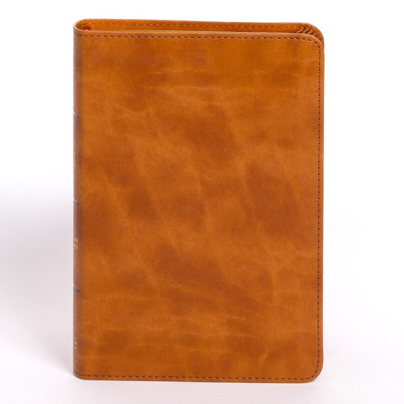 Front cover_CSB Personal Size Bible, Saddle LeatherTouch