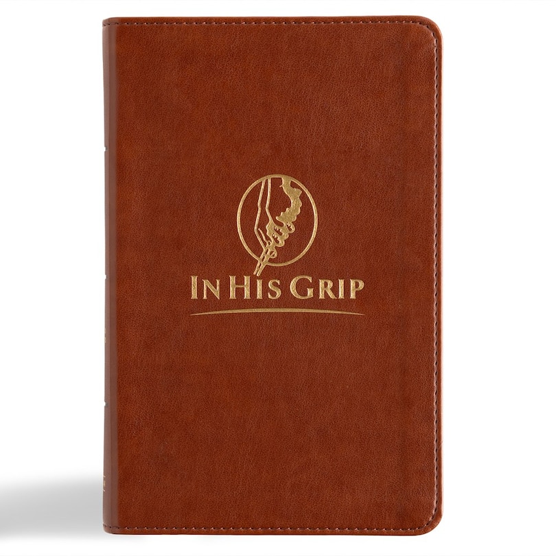 Couverture_CSB In His Grip Golfer's Bible, Brown LeatherTouch