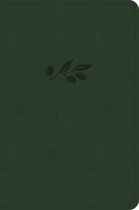 Front cover_CSB Large Print Compact Reference Bible, Digital Study Edition, Olive LeatherTouch
