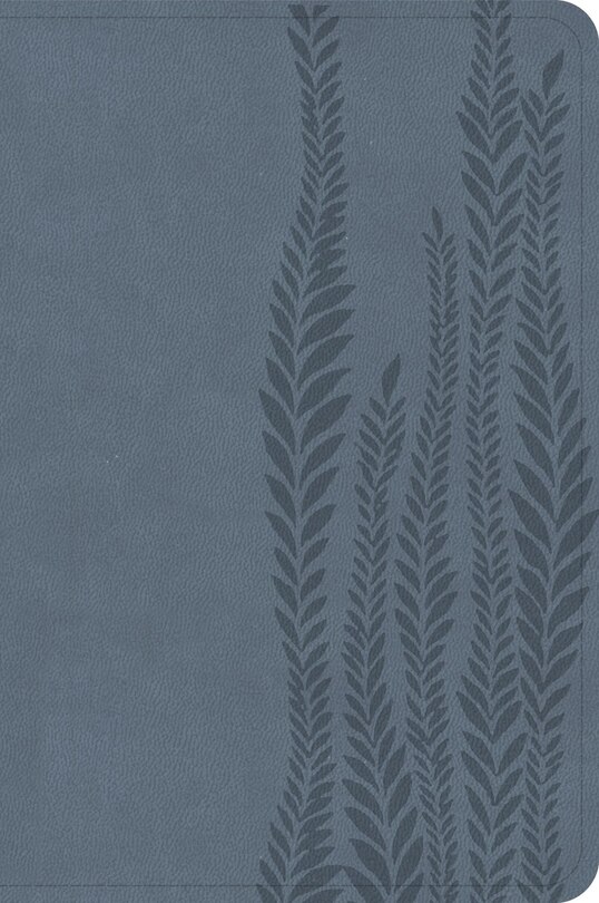 Front cover_CSB Large Print Compact Reference Bible, Digital Study Edition, Slate LeatherTouch