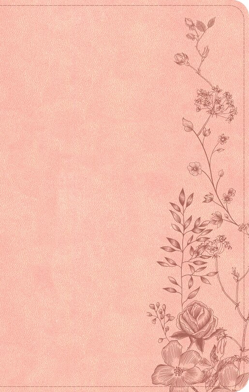Couverture_CSB Single-Column Compact Bible, Digital Study Edition, Blush Floral LeatherTouch