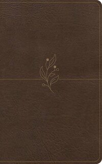 Front cover_CSB Single-Column Personal Size Bible, Digital Study Edition, Brown LeatherTouch