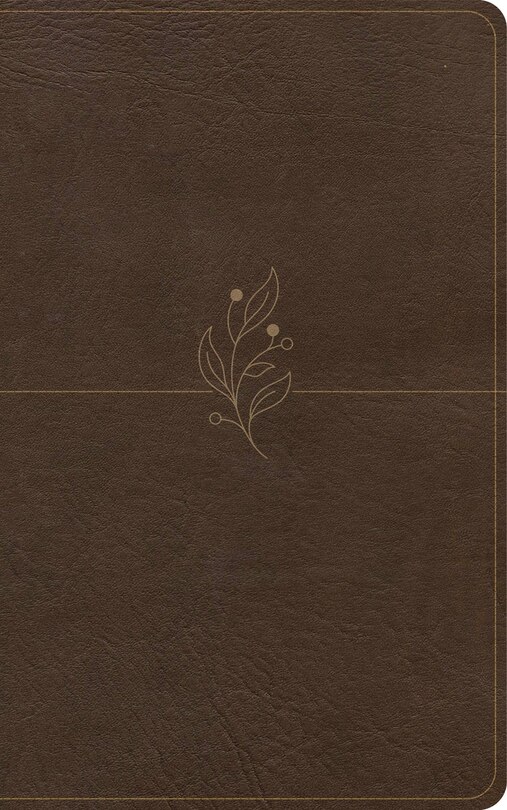 Front cover_CSB Single-Column Personal Size Bible, Digital Study Edition, Brown LeatherTouch