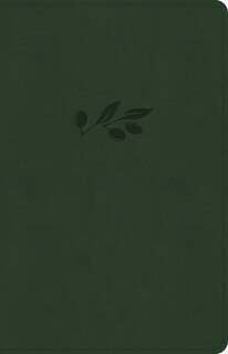 Front cover_CSB Thinline Bible, Anglicised Edition, Olive LeatherTouch