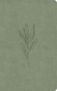 Front cover_KJV Single-Column Personal Size Bible, Sage SuedeSoft LeatherTouch