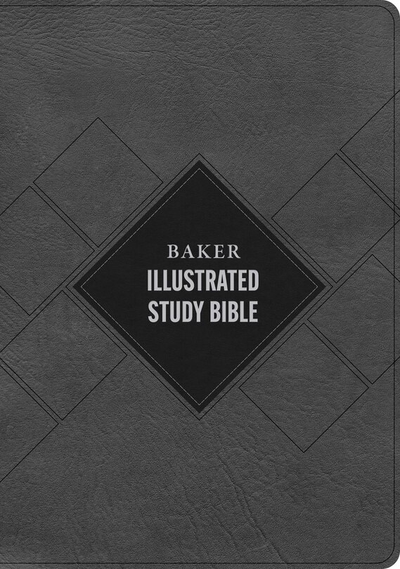 Front cover_CSB Baker Illustrated Study Bible, Charcoal LeatherTouch
