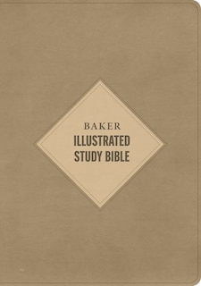 Front cover_CSB Baker Illustrated Study Bible, Khaki LeatherTouch, Indexed