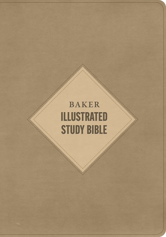 Front cover_CSB Baker Illustrated Study Bible, Khaki LeatherTouch, Indexed