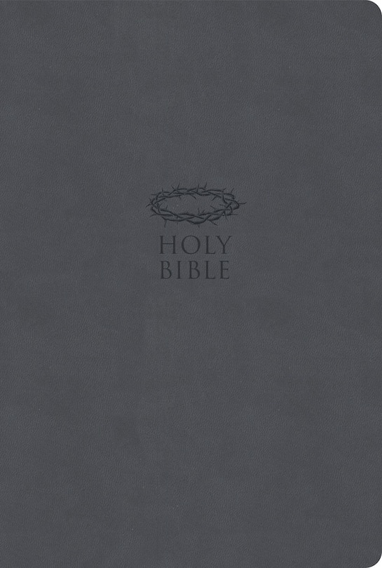 Front cover_KJV Super Giant Print Reference Bible, Value Edition, Charcoal LeatherTouch