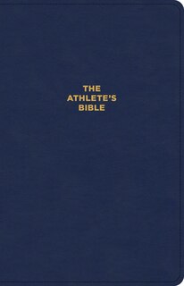 Front cover_CSB Athlete's Bible, Revised and Updated, Optimal Type, Navy LeatherTouch