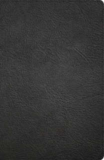 Couverture_CSB Large Print Personal Size Reference Bible, Optimal Type, Digital Study Edition, Black Genuine Leather