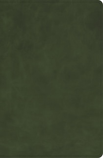 Couverture_CSB Single-Column Compact Bible, Holman Handcrafted Collection, Zipper Closure, Olive Premium Calfskin