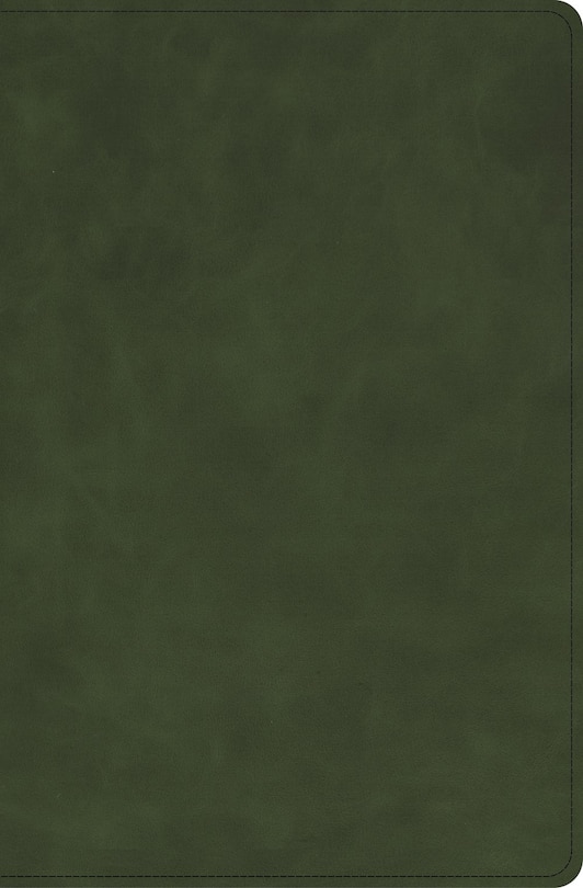 Couverture_CSB Single-Column Compact Bible, Holman Handcrafted Collection, Zipper Closure, Olive Premium Calfskin