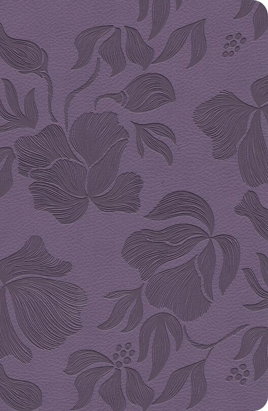 Front cover_CSB Large Print Personal Size Reference Bible, Optimal Type, Digital Study Edition, Purple LeatherTouch, Indexed