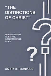 Front cover_The Distinctions of Christ