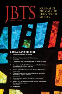 Couverture_Journal of Biblical and Theological Studies, Issue 7.1
