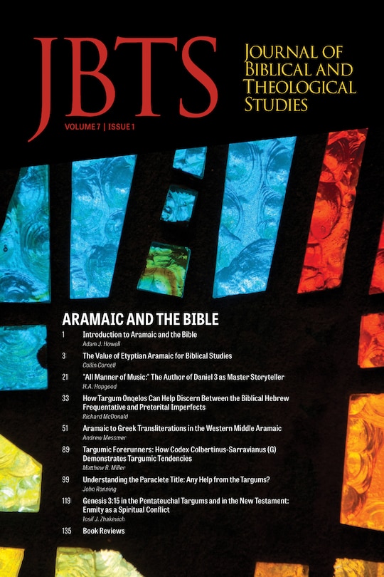 Couverture_Journal of Biblical and Theological Studies, Issue 7.1