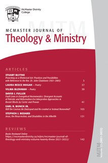 Front cover_McMaster Journal of Theology and Ministry