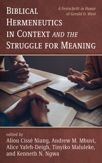 Front cover_Biblical Hermeneutics in Context and the Struggle for Meaning