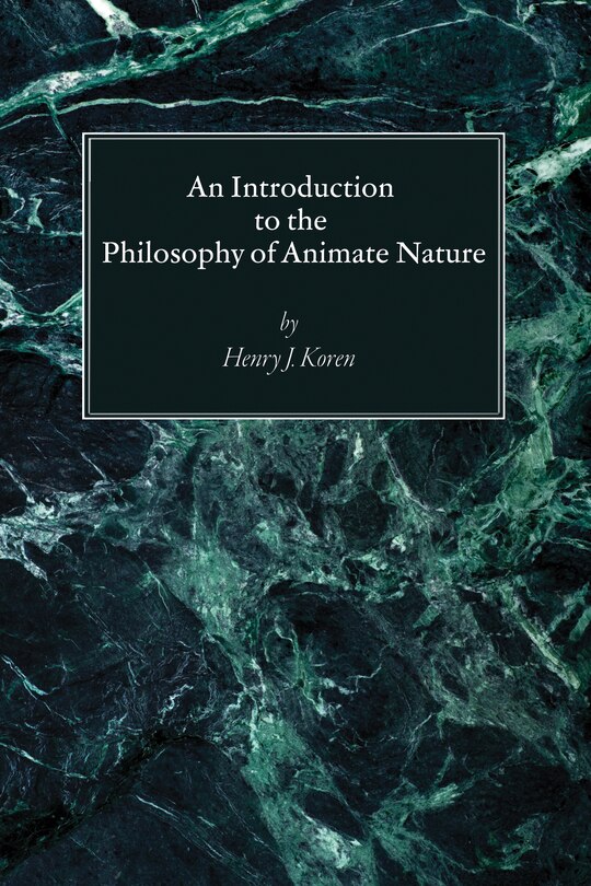 Couverture_An Introduction to the Philosophy of Animate Nature